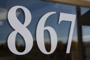 867 - Photo of the Address Number 867 on a Shop Door - Free High Resolution Photo