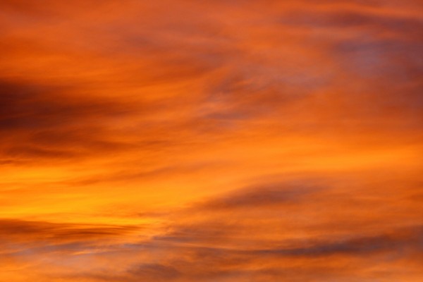 Brilliant Orange Sunset Clouds - Free High Resolution Photo