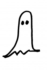 Halloween Ghost Hand Drawn Clip Art - Free High Resolution Image