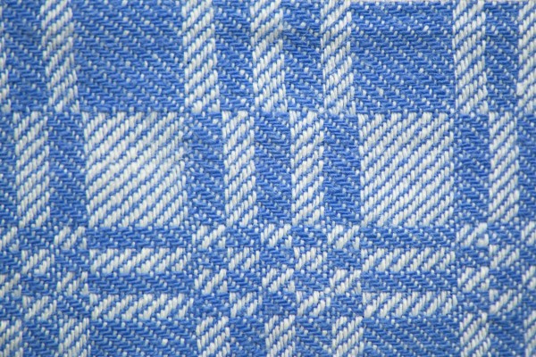 Light Blue and White Woven Fabric Texture with Squares Pattern - Free High Resolution Photo