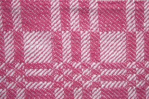 Pink and White Woven Fabric Texture with Squares Pattern - Free High Resolution Photo