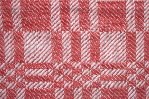 Red and White Woven Fabric Texture with Squares Pattern - Free High Resolution Photo