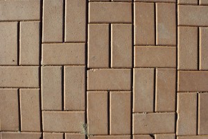 Tan Brick Pavers Sidewalk Texture - Free High Resolution Photo