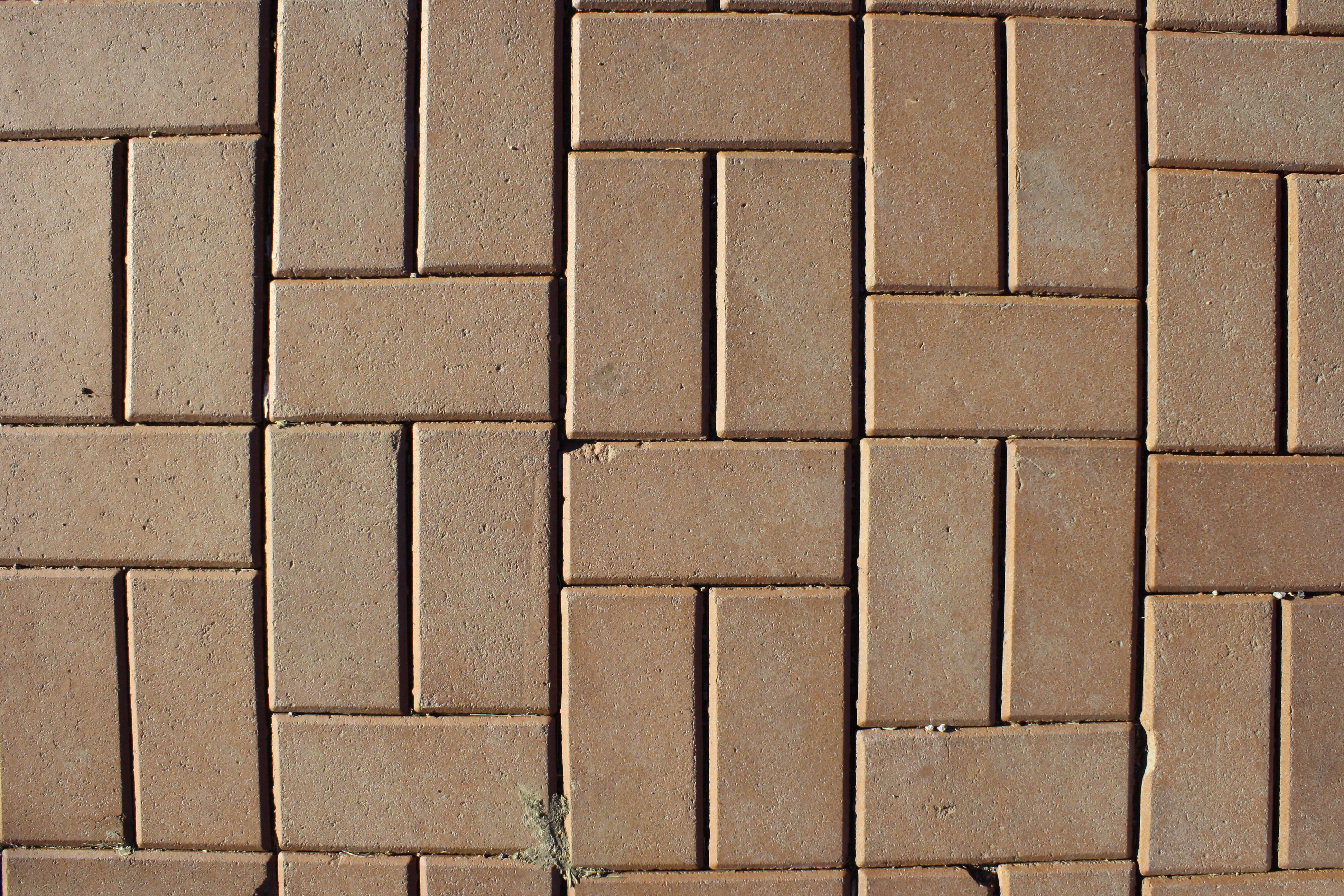 Tan Brick Pavers Sidewalk Texture Picture Free Photograph Photos