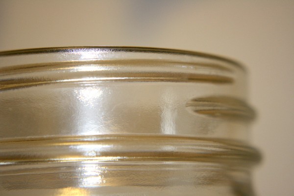 Threaded Top Section of Glass Jar - Free High Resolution Photo