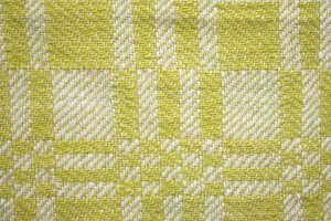Yellow and White Woven Fabric Texture with Squares Pattern - Free High Resolution Photo