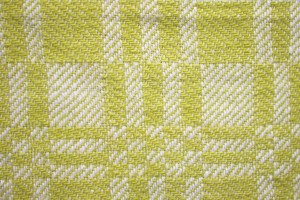 Yellow and White Woven Fabric Texture with Squares Pattern - Free High Resolution Photo