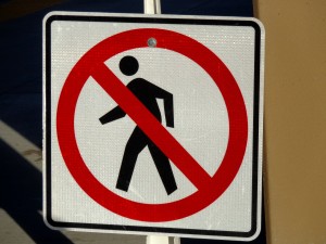 No Pedestrians Sign - Free High Resolution Photo