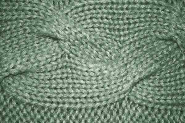 Sage Green Cable Knit Pattern Texture - Free High Resolution Photo