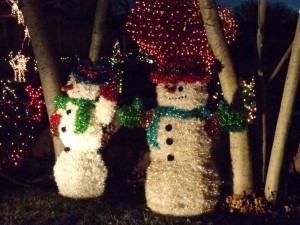 Christmas Snowmen Holiday Yard Decorations - Free High Resolution Photo