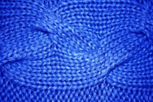 Cobalt Blue Cable Knit Pattern Texture - Free High Resolution Photo