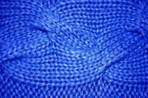 Cobalt Blue Cable Knit Pattern Texture - Free High Resolution Photo