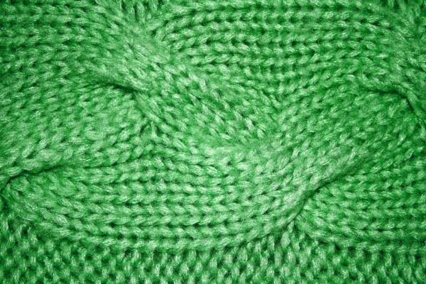 Green Cable Knit Pattern Texture - Free High Resolution Photo