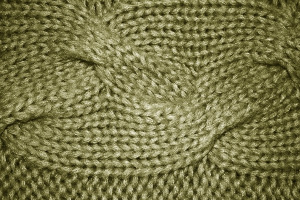 Olive Green Cable Knit Pattern Texture - Free High Resolution Photo