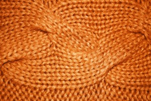 Orange Cable Knit Pattern Texture - Free High Resolution Photo