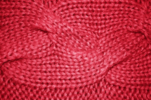 Red Cable Knit Pattern Texture - Free High Resolution Photo