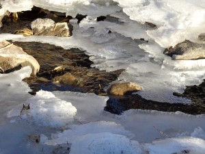 Winter Stream with Melting Ice - Free High Resolution Photo