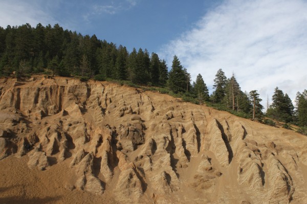 Mountain Ridge with Erosion in Foreground - Free High Resolution Photo