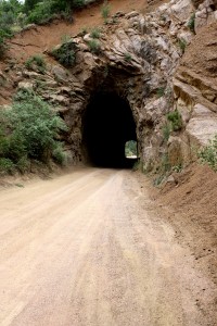 Tunnel on One Lane Mountain Dirt Road - Free High Resolution Photo