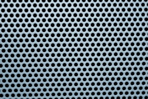 Blue Gray Metal Mesh with Round Holes Texture - Free High Resolution Photo