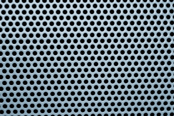 Blue Gray Metal Mesh with Round Holes Texture - Free High Resolution Photo