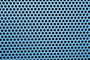 Light Blue Metal Mesh with Round Holes Texture - Free High Resolution Photo