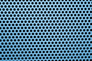 Light Blue Metal Mesh with Round Holes Texture - Free High Resolution Photo