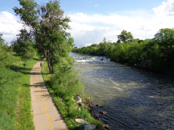 South Platte Bike Path Through Denver - Free High Resolution Photo