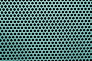Teal Metal Mesh with Round Holes Texture - Free High Resolution Photo