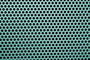 Teal Metal Mesh with Round Holes Texture - Free High Resolution Photo