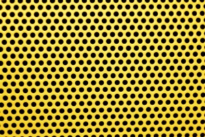 Yellow Metal Mesh with Round Holes Texture - Free High Resolution Photo