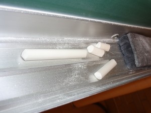 Chalk and Eraser in Classroom - Free High Resolution Photo