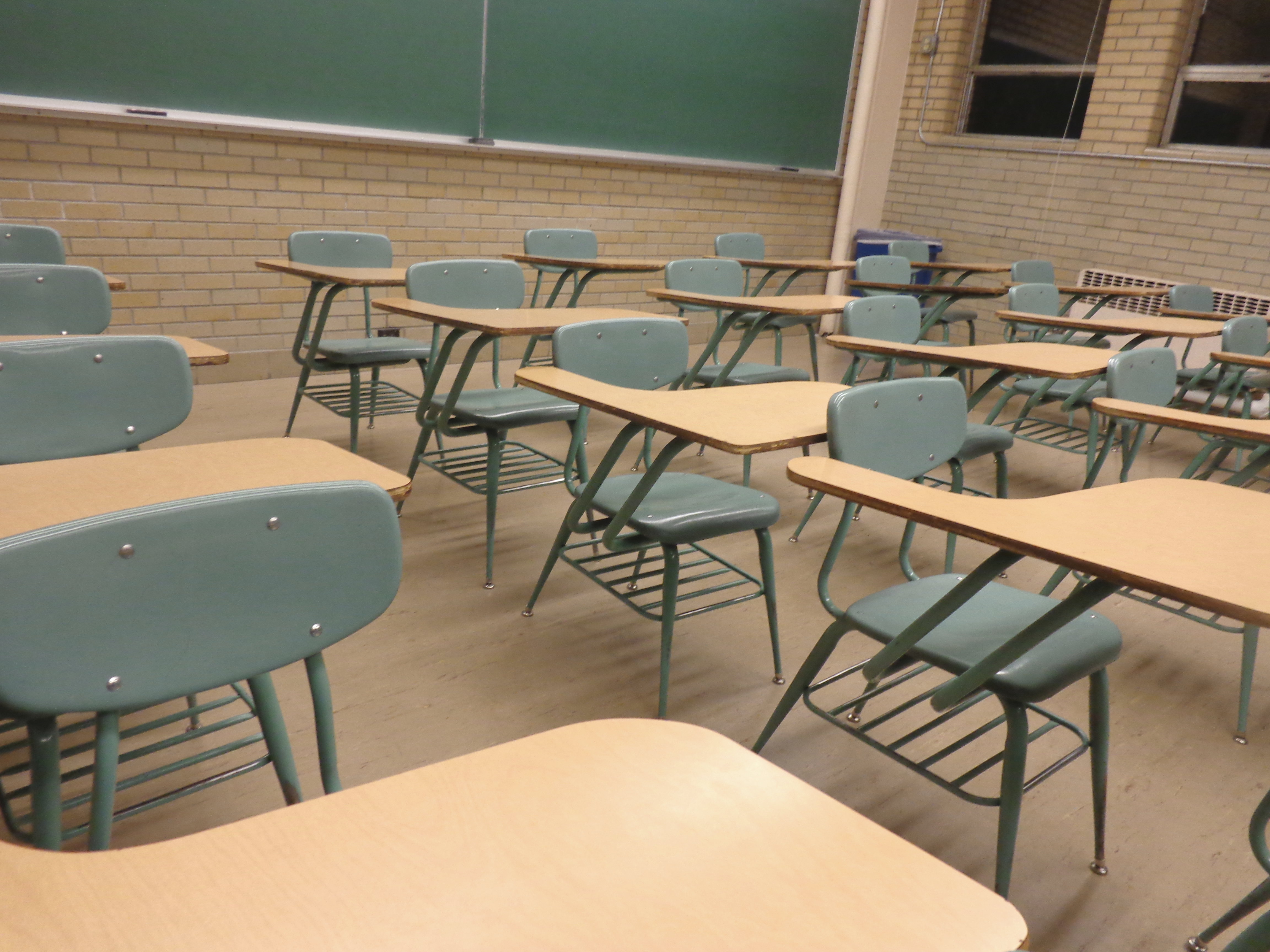 Student Desks In Classroom Picture Free Photograph Photos