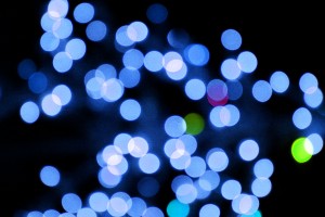 Blurred Christmas Lights Blue - Free High Resolution Photo