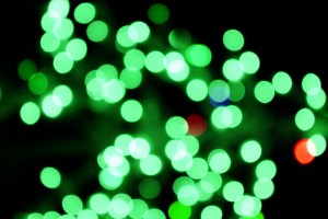 Blurred Christmas Lights Green - Free High Resolution Photo