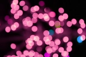 Blurred Christmas Lights Pink - Free High Resolution Photo