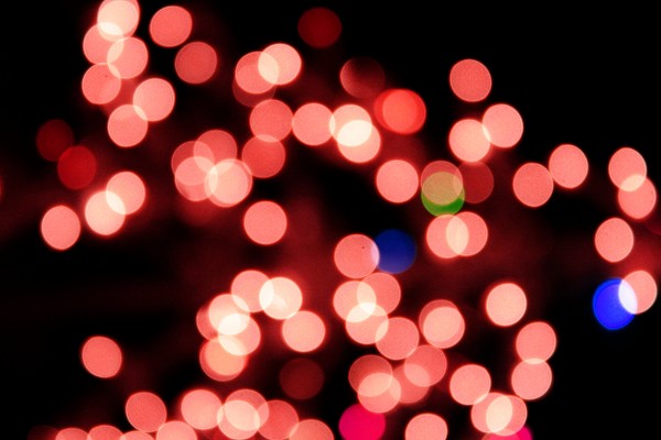 Blurred Christmas Lights Red - Free High Resolution Photo