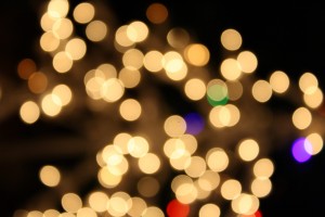 Blurred Christmas Lights White - Free High Resolution Photo