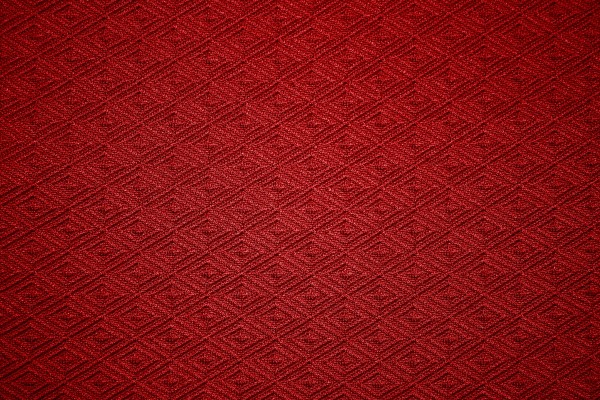 Red Knit Fabric with Diamond Pattern Texture - Free High Resolution Photo