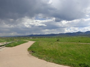 Path Through Green Meadow with Mountains in Background - Free High Resolution Photo