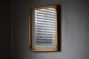 Mini Blind Reflected in Picture Frame Glass - Free High Resolution Photo