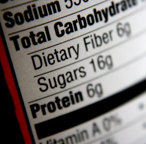 Nutritional Information Label - Carbohydrates, Sugars, Protein - Free High Resolution Photo