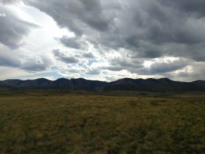 Cloudy Sky with Mountains - Free High Resolution Photo