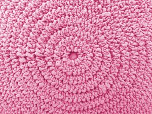 Gathered Pink Fabric in Concentric Circles Texture - Free High Resolution Photo