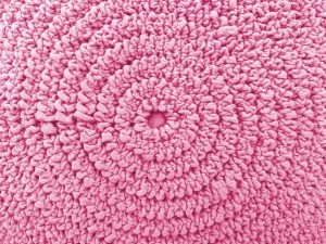 Gathered Pink Fabric in Concentric Circles Texture - Free High Resolution Photo