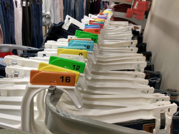 Jeans on Size Marked Hangers - Free High Resolution Photo