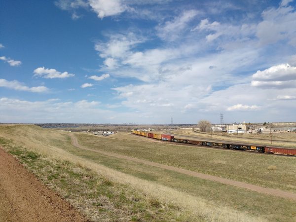 Train with Downtown Denver in the Distance - Free High Resolution Photo