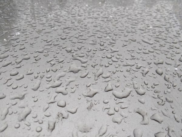 Raindrops on Silver Metal Surface - Free High Resolution Photo 