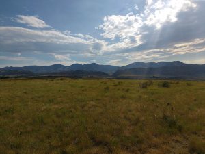 Prairie Landscape with Mountains in Background - Free High Resolution Photo